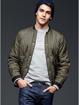 Gap + GQ The Hill-Side reversible quilted bomber | Gap