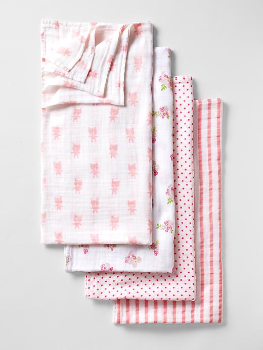 Image number 3 showing, babyGap x aden + anais&#174 print swaddle blanket (4-pack)