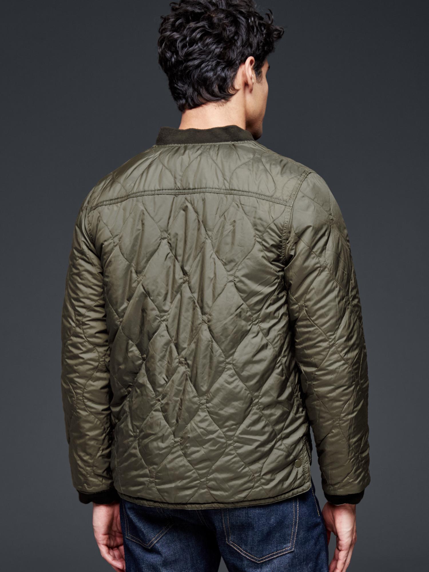 Gap Men's Quilted Bomber Jacket