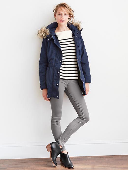 Sherpa top lined parka