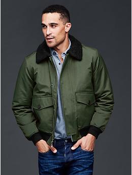 Nylon aviator jacket | Gap