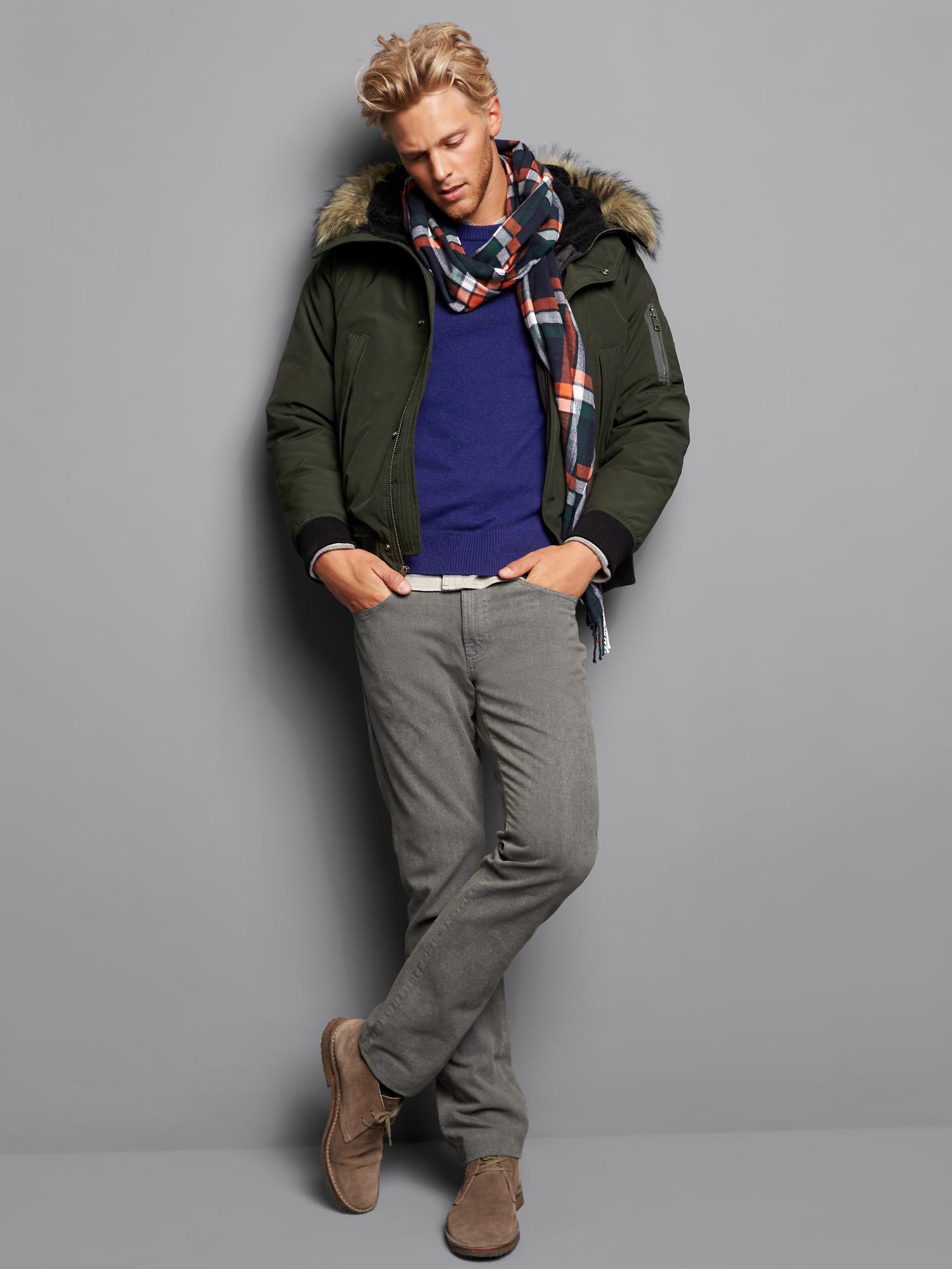 Gap hooded shop bomber jacket