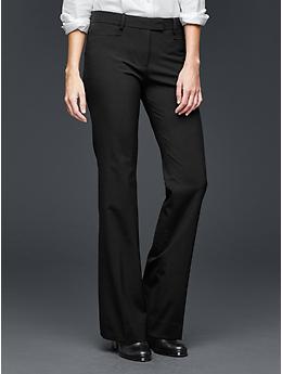 Gap Women's Modern Bootcut Black Dress Pants Size 12 Short