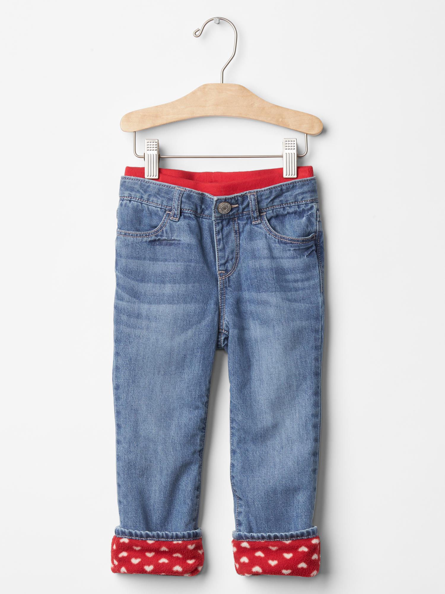 Baby gap deals fleece lined jeans