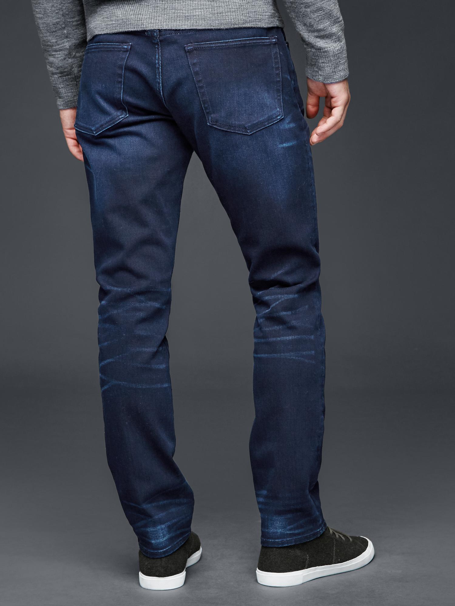 1969 skinny fit jeans (soft scrape blue black wash) | Gap