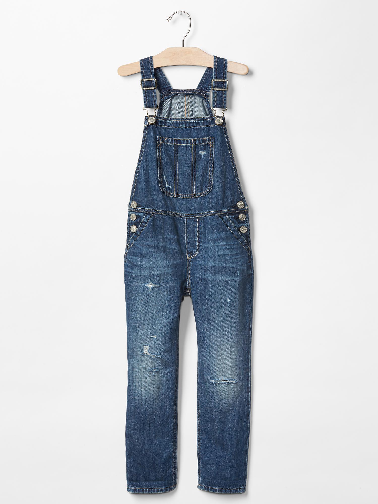 Gap Medium Blue Denim Dungarees