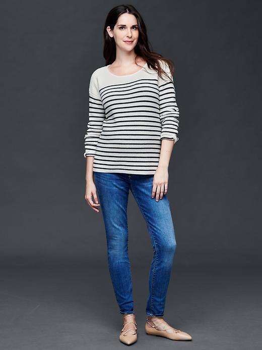 Image number 3 showing, Brooklyn stripe scoop sweater