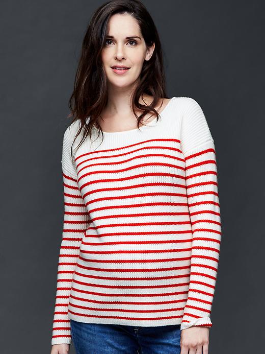 Image number 6 showing, Brooklyn stripe scoop sweater