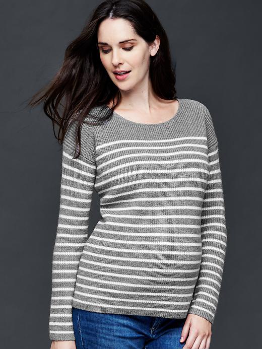 Image number 4 showing, Brooklyn stripe scoop sweater