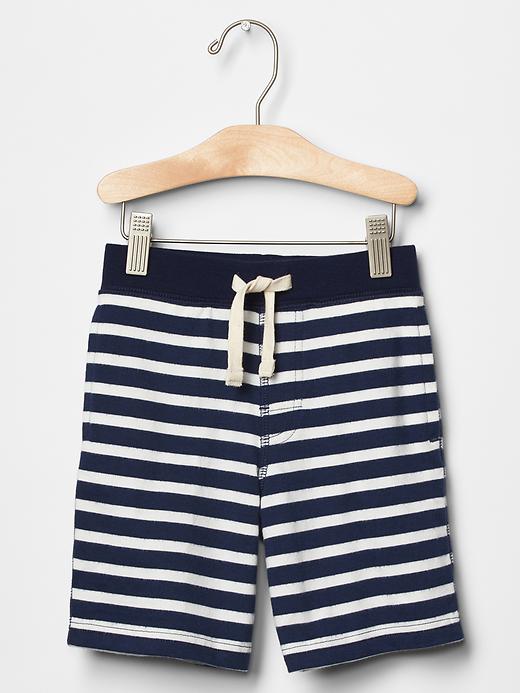 Image number 1 showing, Stripe pull-on shorts
