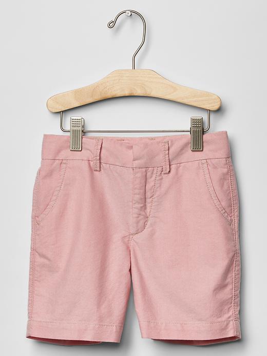 View large product image 1 of 1. Oxford flat front shorts