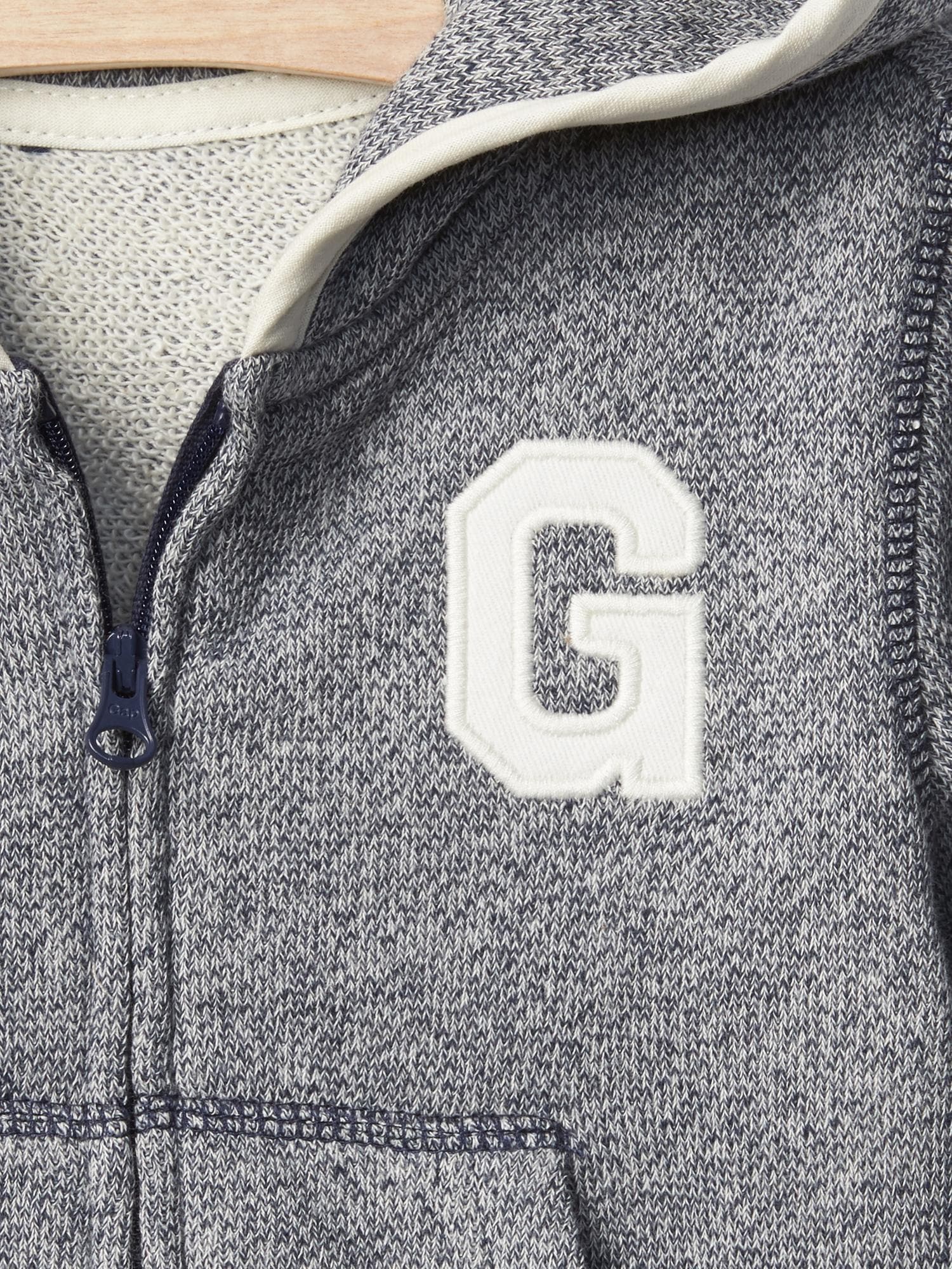 Logo Marled Zip Hoodie Gap 2764