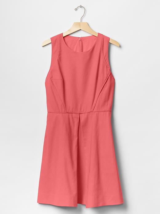 Image number 6 showing, Linen-cotton fit & flare dress