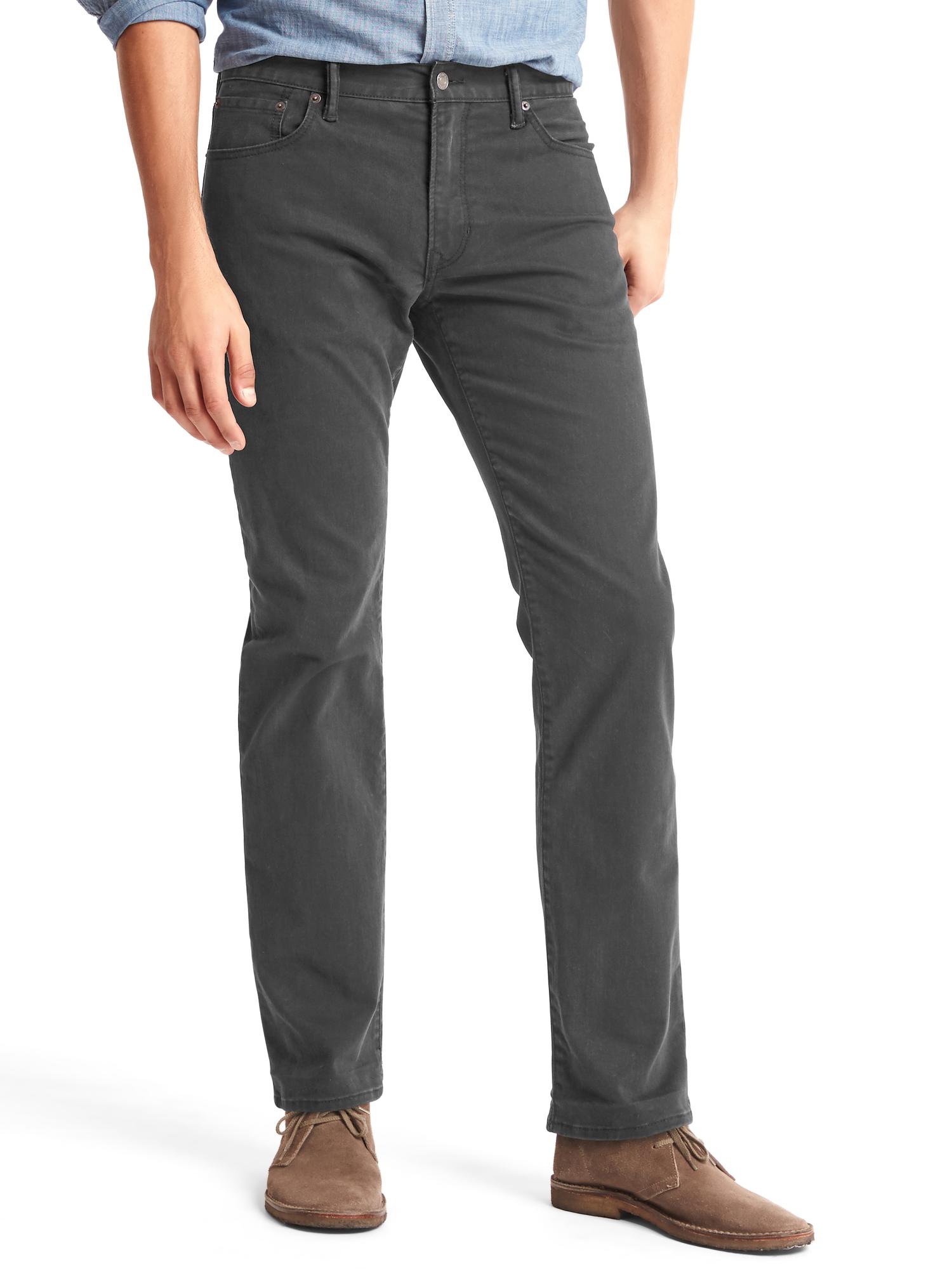 Broken twill straight fit jeans | Gap