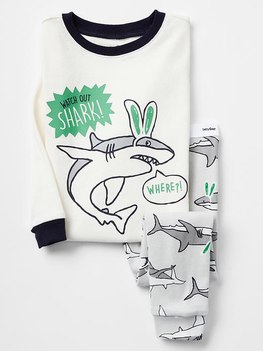 View large product image 1 of 1. Bunny shark sleep set