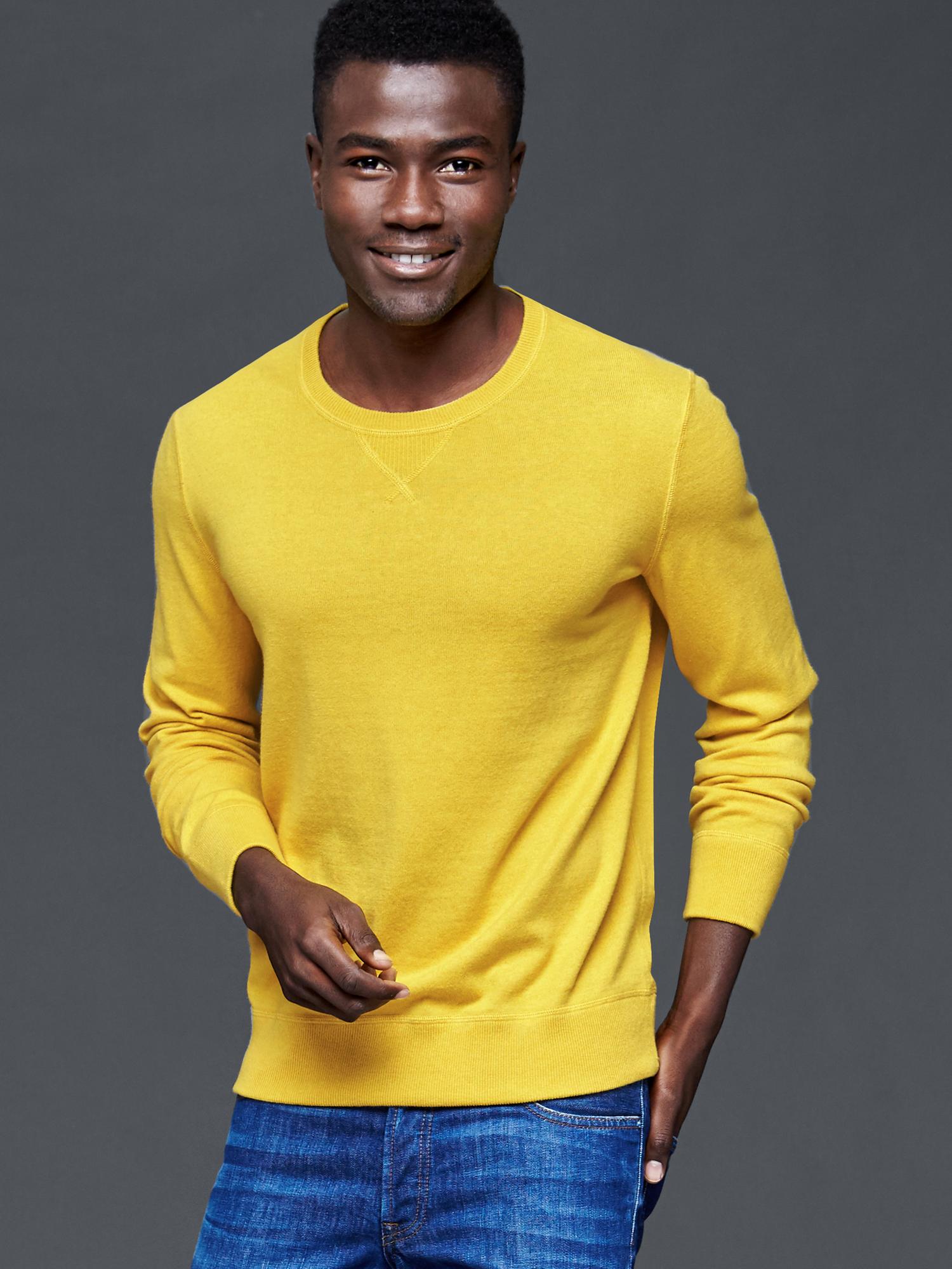 Cotton crew sweater Gap