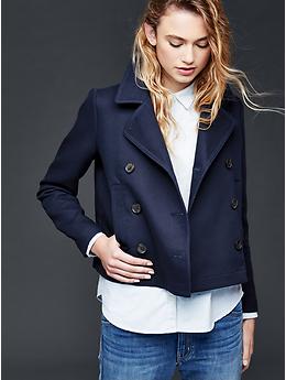 Crop peacoat Gap