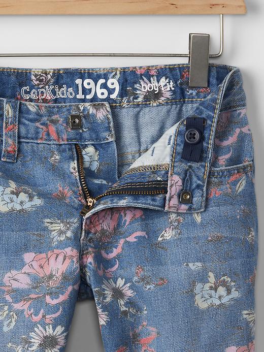 Image number 3 showing, 1969 floral boy fit jeans