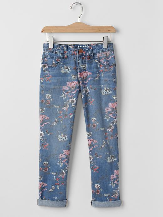 Image number 1 showing, 1969 floral boy fit jeans