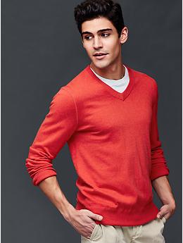 Cotton V-neck sweater | Gap