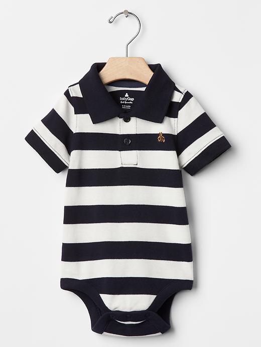 View large product image 1 of 1. Brannan polo bodysuit