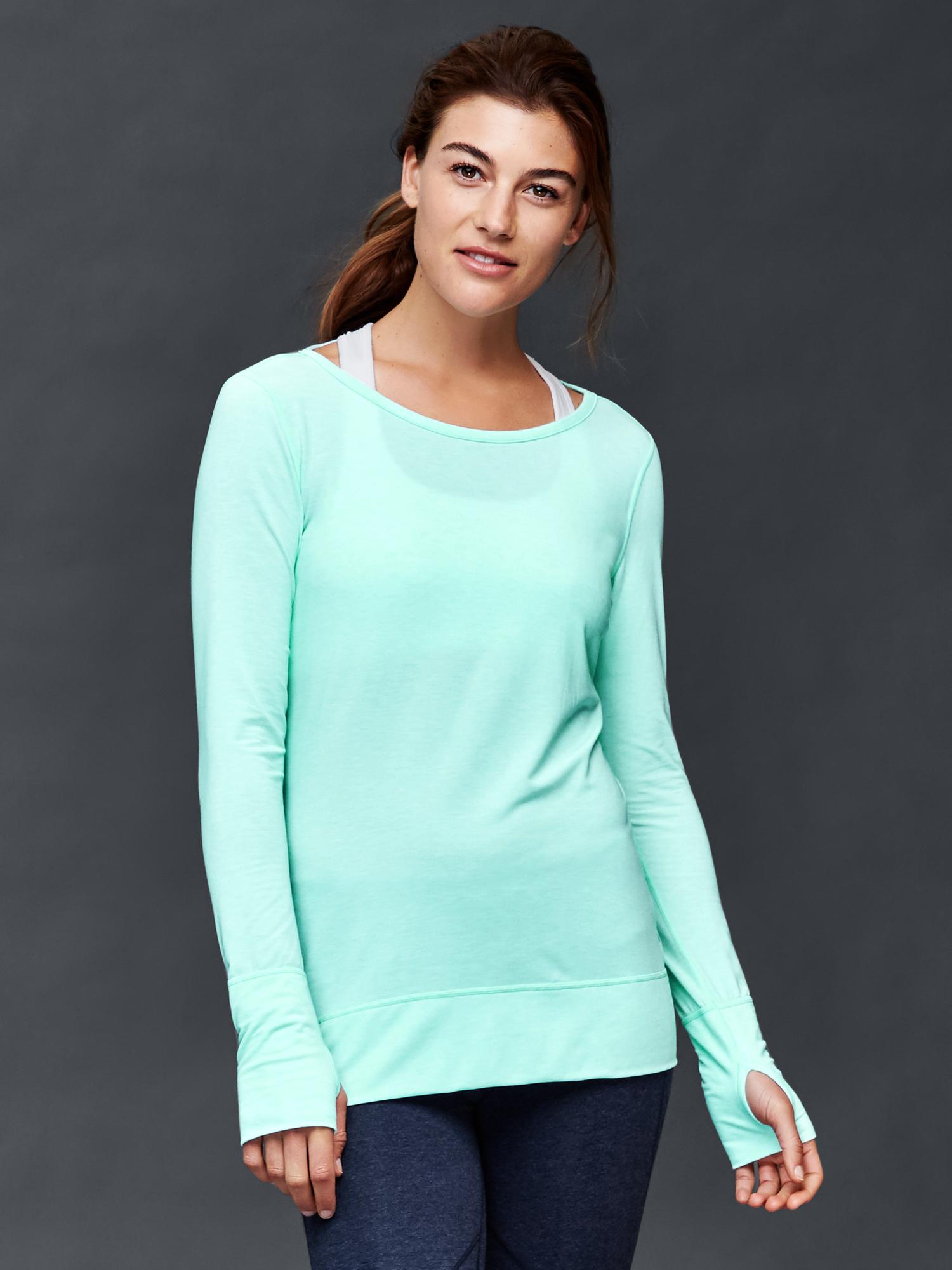 GapFit Breathe ballet long sleeve tee | Gap