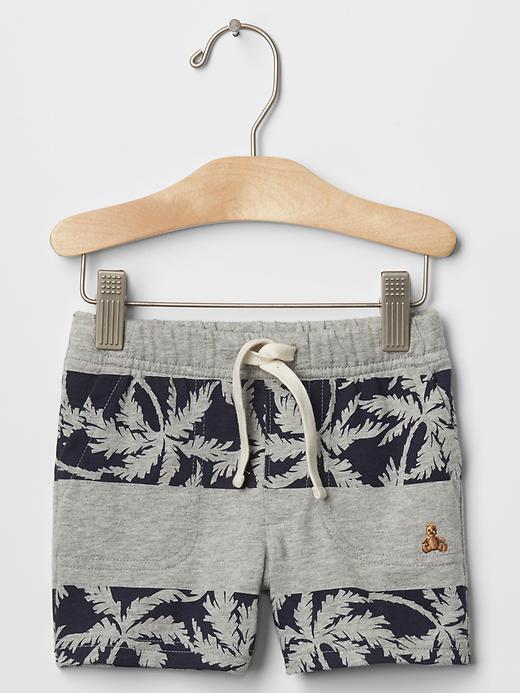 View large product image 1 of 1. Printed pull-on shorts