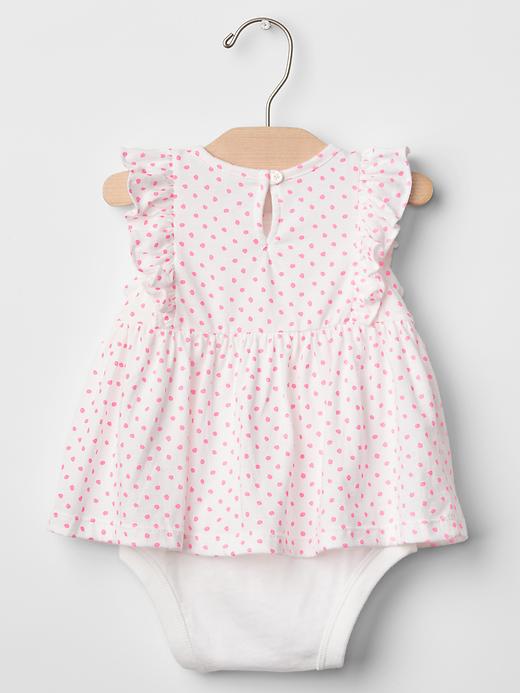 Image number 2 showing, Polka dot ruffle body double