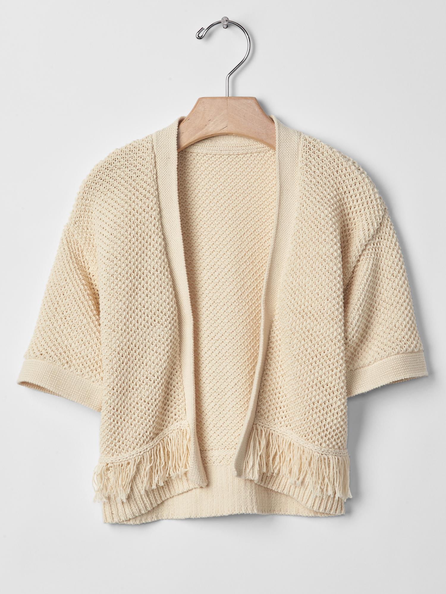 Gap shop fringe cardigan