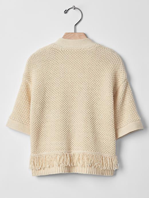 Open fringe cardigan Gap