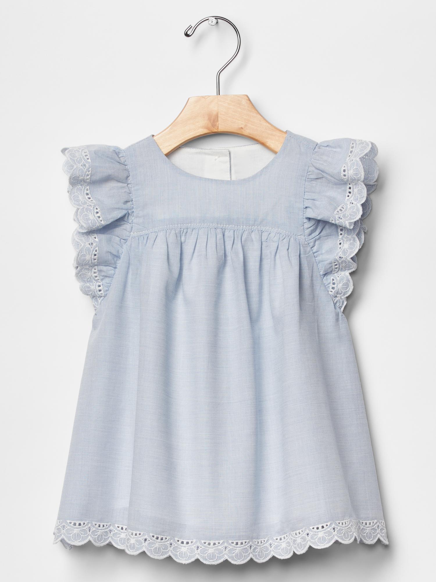 Gap eyelet online flutter dress