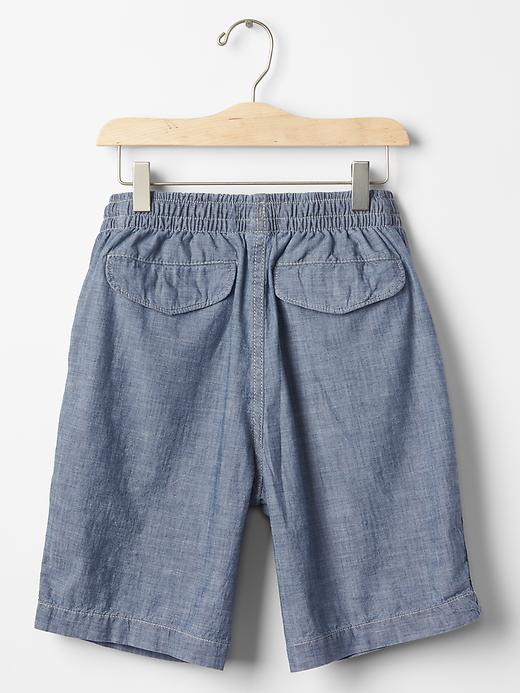 Image number 2 showing, 1969 pull-on chambray shorts