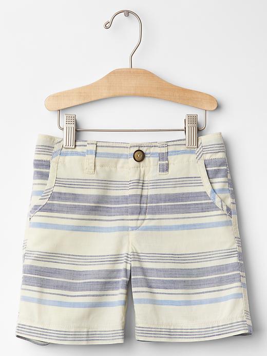 Image number 1 showing, 1969 stripe chambray shorts