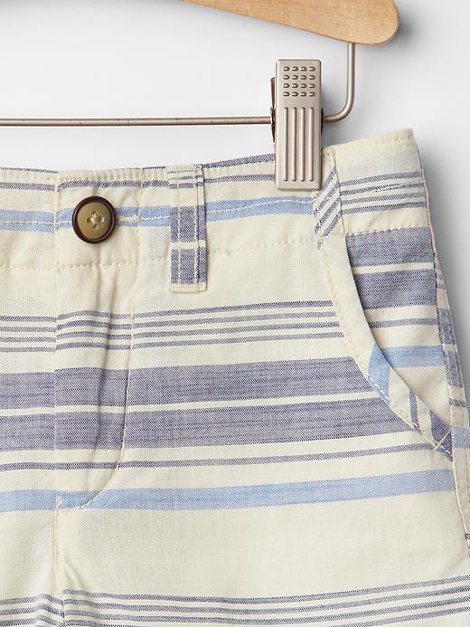 Image number 3 showing, 1969 stripe chambray shorts