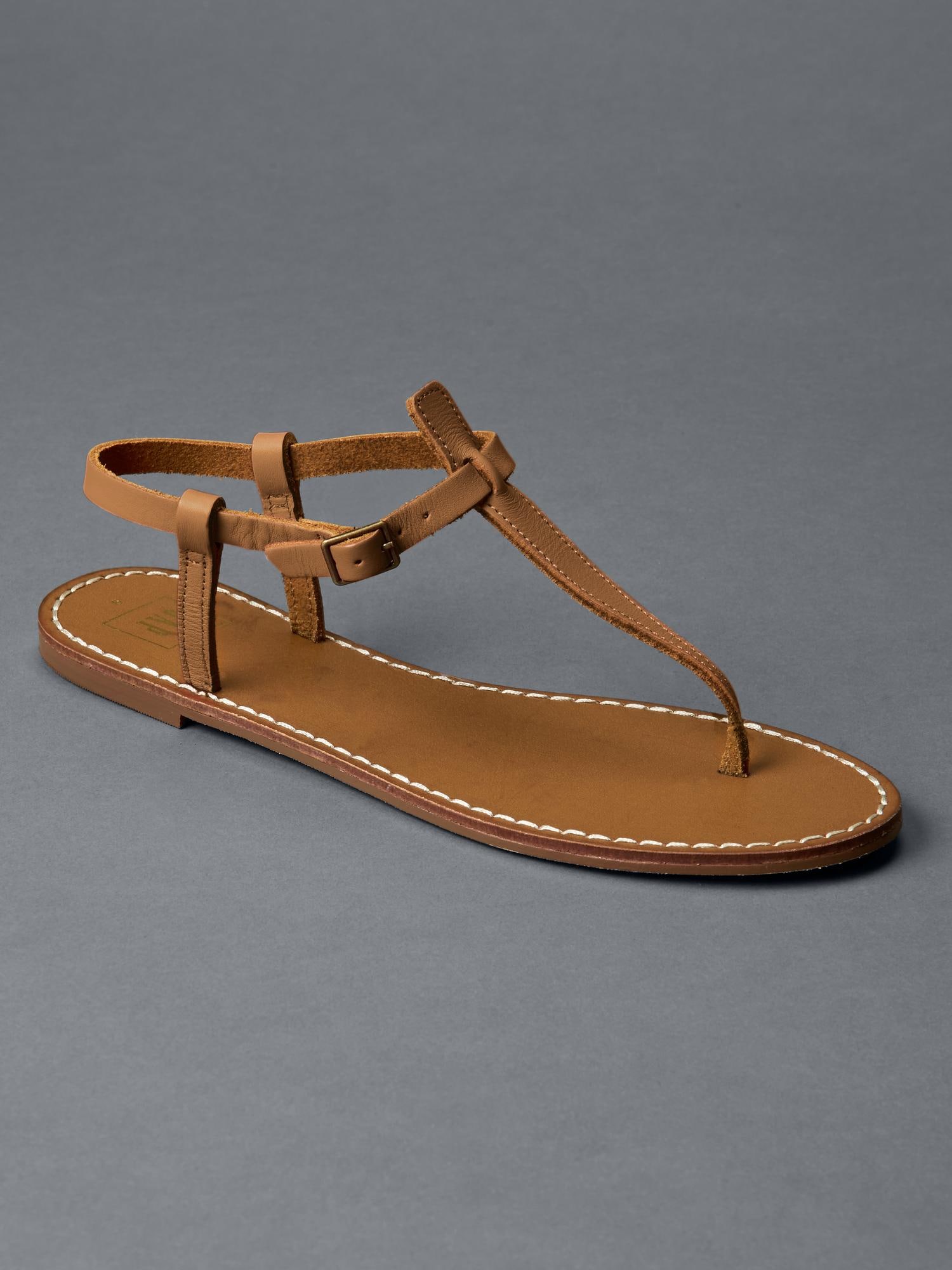 Soft Leather Sandals T Strap Design (Τ Strap)