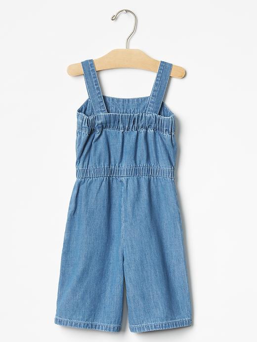 Image number 2 showing, 1969 chambray tank romper