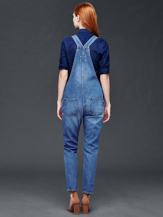 Image number 2 showing, 1969 denim slouch ankle overalls