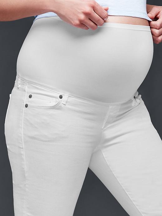 Image number 3 showing, Maternity full panel true skinny jeans