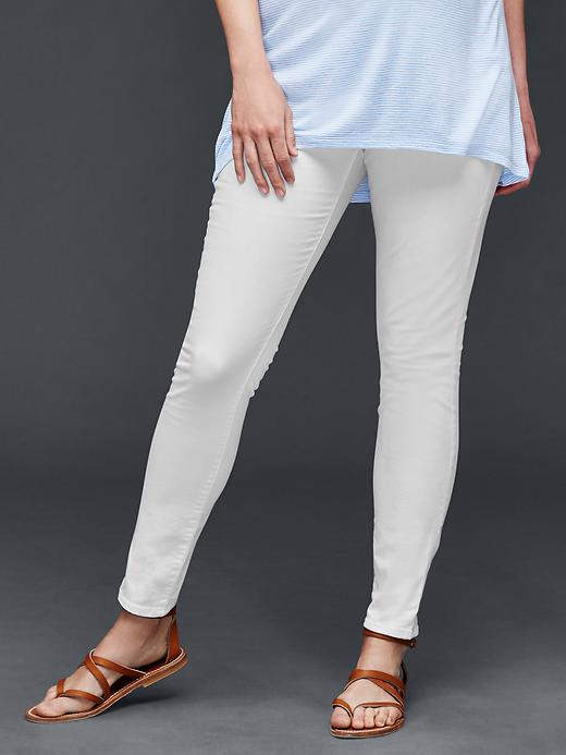 Image number 1 showing, Maternity full panel true skinny jeans