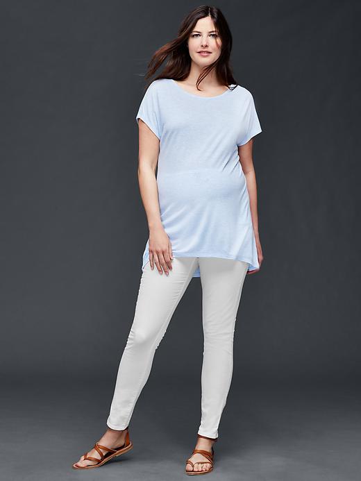 Image number 4 showing, Maternity full panel true skinny jeans