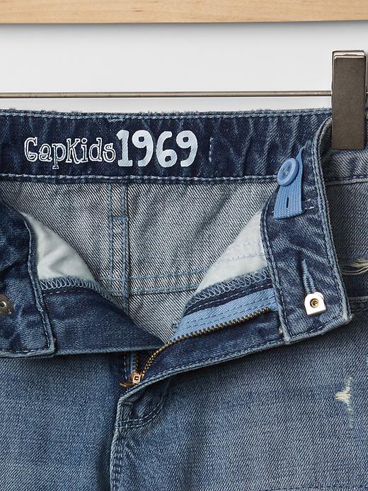 Image number 3 showing, 1969 destructed boy fit denim shorts