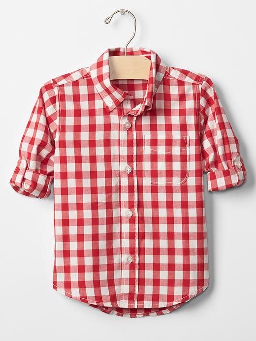 Image number 4 showing, Convertible check shirt