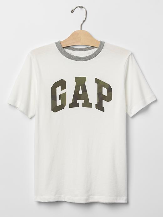 Image number 1 showing, Camo logo tee