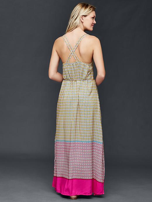 Image number 2 showing, Double-strap print maxi dress