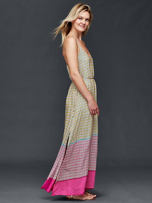 Image number 3 showing, Double-strap print maxi dress