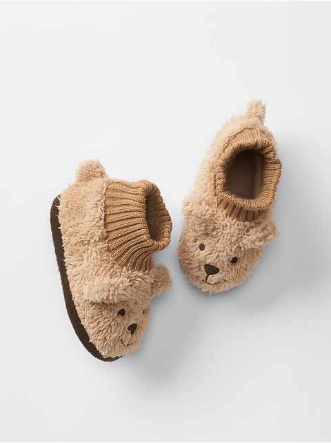 babyGap Cozy Bear Slippers | Gap