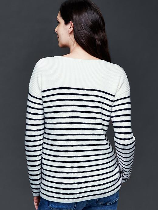 Image number 2 showing, Brooklyn stripe scoop sweater