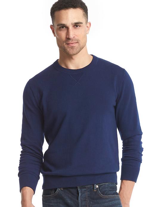 Image number 1 showing, Cotton crewneck sweater