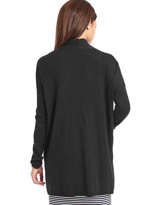 Image number 2 showing, Solid open-front cardigan