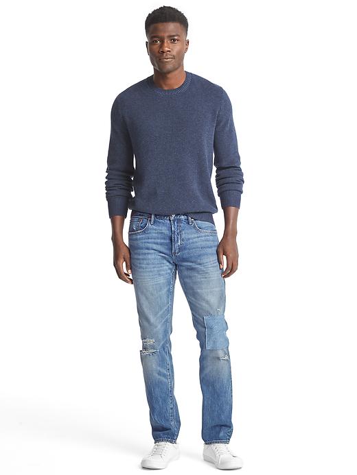 Image number 3 showing, ORIGINAL 1969 destructed vintage slim fit jeans